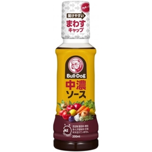 ブルドック 中濃ソース ２００ｍｌ 【今月の特売 調味料】 □お取り寄せ品 【購入入数２０個】
