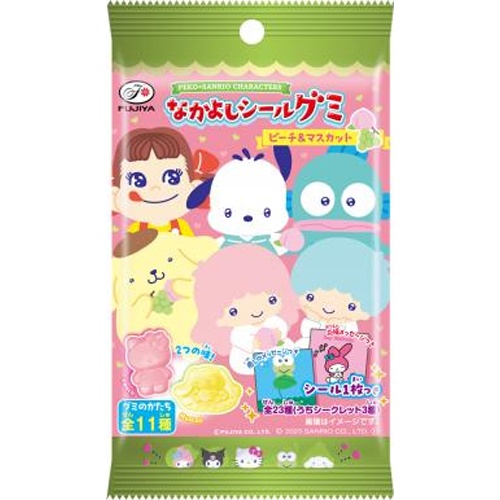 不二家 ペコサンリオグミ（ピーチ＆マスカット）６粒 【新商品 8/12 発売】 □お取り寄せ品 【購入入数１６０個】【数量限定】◇