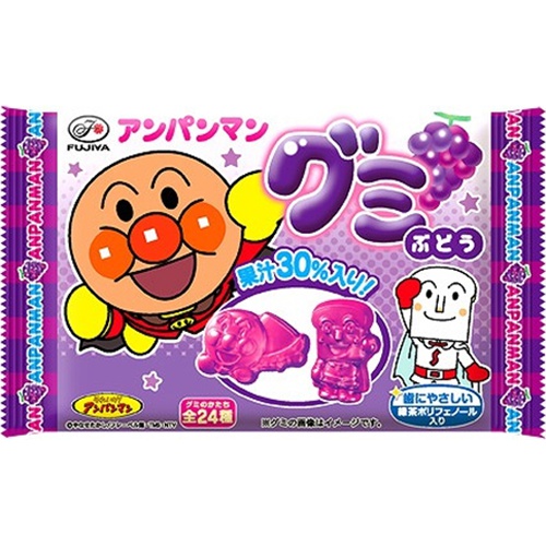 不二家 アンパンマングミ ぶどう６粒 【販売制限商品】 △ 【購入入数２０個】【数量限定】◆