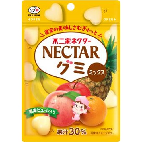 不二家 ネクターグミ（ミックス）４８ｇ △ 【購入入数１０個】【数量限定】◆