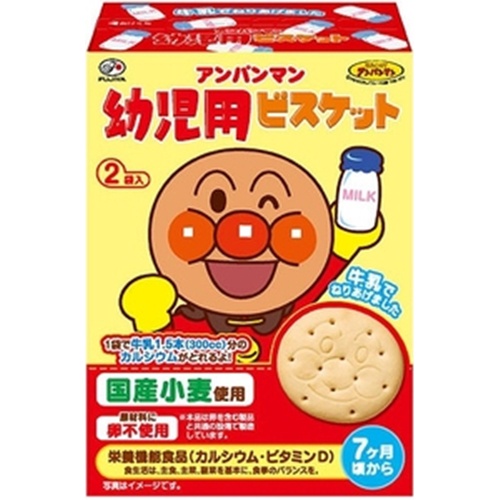 不二家 アンパンマン幼児用ビスケット ８４ｇ 【販売制限商品】  【購入入数５個】◆