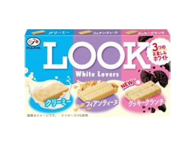 不二家 ルック ホワイトラバーズ43g 【新商品 9/9 発売】 △ 【購入入数10個】【数量限定】◇