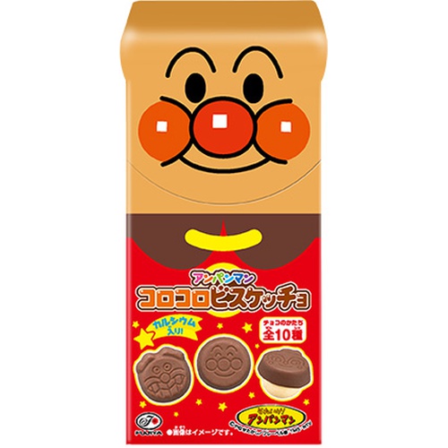 不二家 アンパンマンコロコロビスケッチョ ３４ｇ □お取り寄せ品 【購入入数１２０個】【数量限定】◆