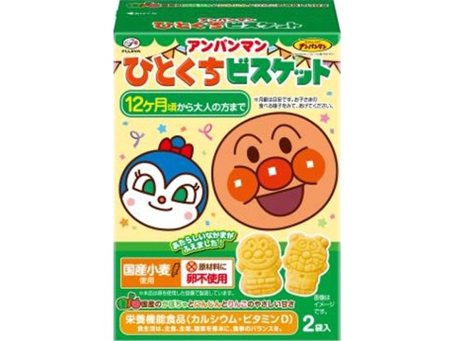 不二家アンパンマンひとくちビスケット ７２ｇ 【新商品 9/2 発売】 □お取り寄せ品 【購入入数４０個】【数量限定】◇