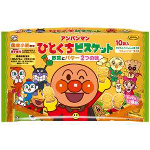 不二家 アンパンマンひとくちビスケット １０Ｐ □お取り寄せ品 【購入入数２４個】【数量限定】◆