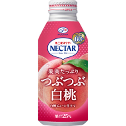 不二家 ネクターつぶつぶ白桃 Ｂ缶３８０ｇ □お取り寄せ品 【購入入数２４個】◆