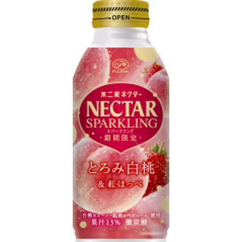 不二家 ネクタースパークリングとろみ白桃紅ほっぺ □お取り寄せ品 【購入入数２４個】【数量限定】◆