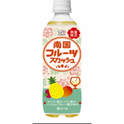 不二家 南国スカッシュ Ｐ５００ｍｌ 【新商品 7/21 発売】 【今月の特売 飲料水】 □お取り寄せ品 【購入入数２４個】【数量限定】◇