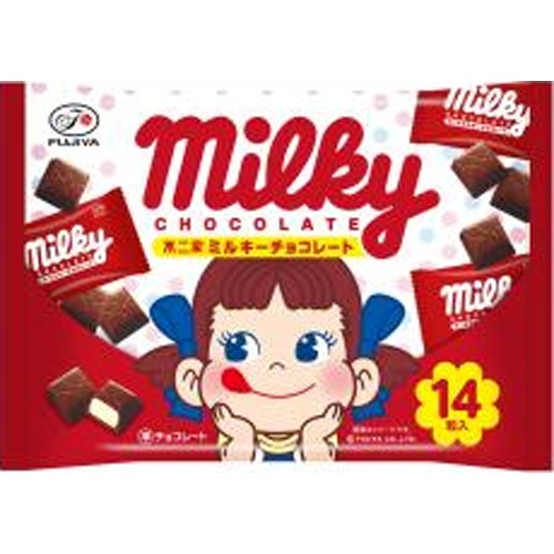 不二家 ミルキーチョコレート袋１４粒 □お取り寄せ品 【購入入数３０個】【数量限定】◆