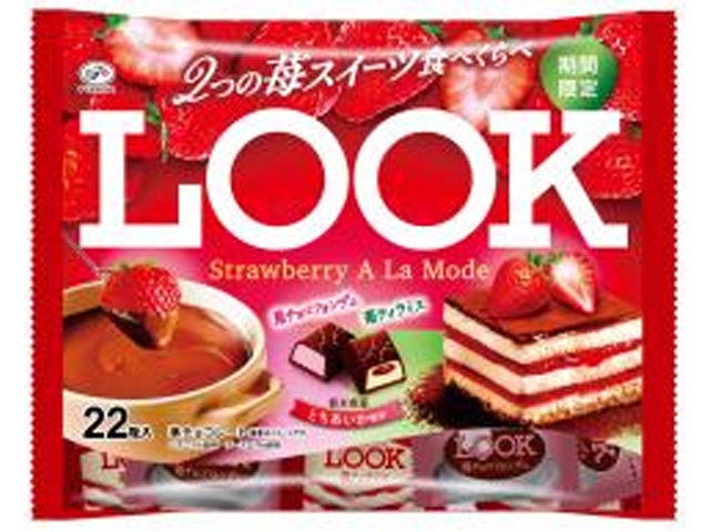 不二家 ルック ストロベリーアラモードＦＰ２２粒 【新商品 1/13 発売】【数量限定】  【購入入数１８個】【数量限定】◇