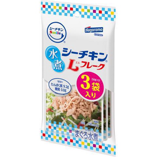 はごろも シーチキンＳｍｉｌｅ水煮Ｌフレーク３袋入 □お取り寄せ品 【購入入数１６個】