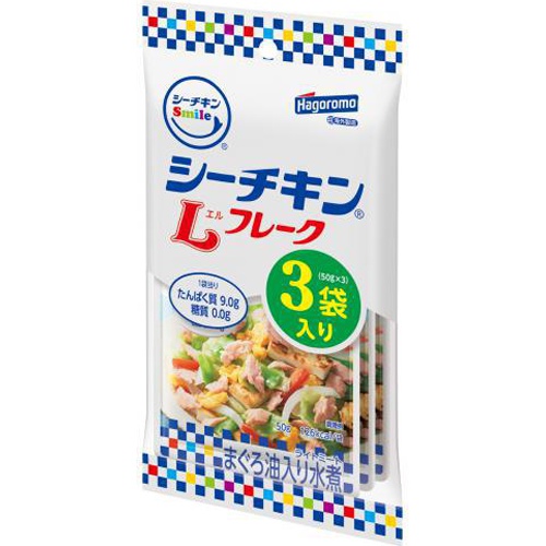 はごろも シーチキンＳｍｉｌｅＬフレーク３袋入 【今月の特売 ビン・缶詰】 □お取り寄せ品 【購入入数１６個】（入荷までお時間がかかります）