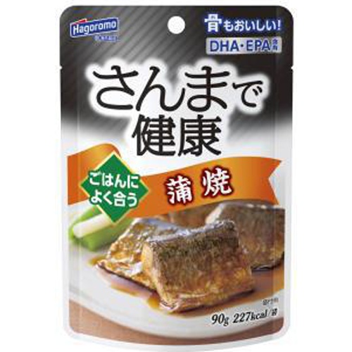 はごろも さんまで健康 蒲焼（パウチ）９０ｇ □お取り寄せ品 【購入入数１２個】（入荷までお時間がかかります）