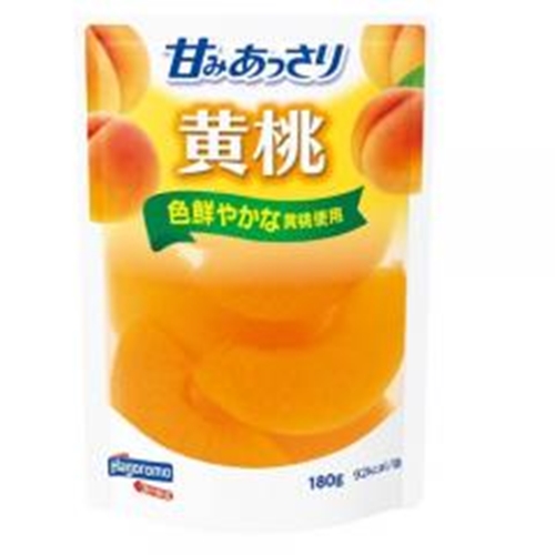 はごろも 甘みあっさり 黄桃パウチ１８０ｇ □お取り寄せ品 【購入入数２４個】（入荷までお時間がかかります）