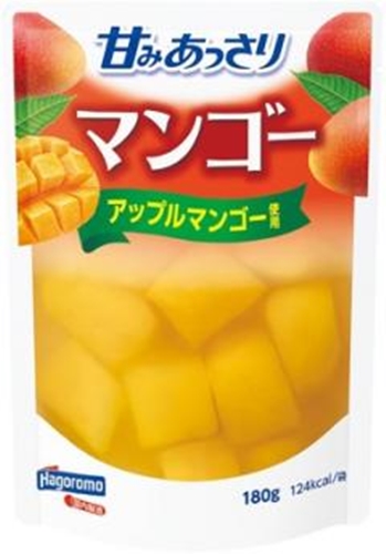 はごろも 甘みあっさりマンゴー（パウチ）１８０ｇ □お取り寄せ品 【購入入数２４個】（入荷までお時間がかかります）