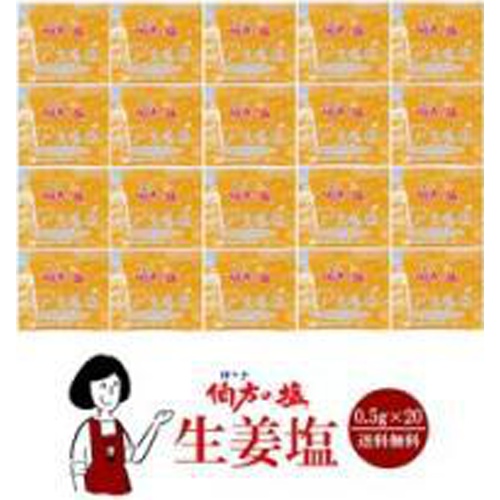 伯方 伯方の塩 生姜塩０．５ｇ×５０個業務用 □お取り寄せ品 【購入入数２０個】