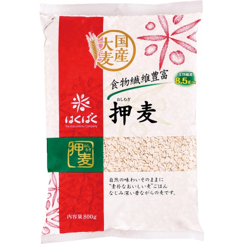 はくばく 押麦８００G □お取り寄せ品 【購入入数６個】