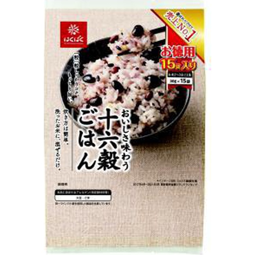 はくばく 味わう十六穀ごはん ３０ｇ×１５ □お取り寄せ品 【購入入数６個】