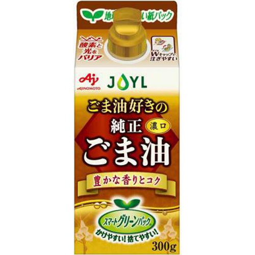 Ｊオイル ごま油好きの純正ごま油３００ｇ □お取り寄せ品 【購入入数６個】