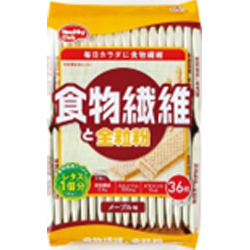ハマダ 食物繊維と全粒粉ウエハース ３６枚 △ 【購入入数１０個】