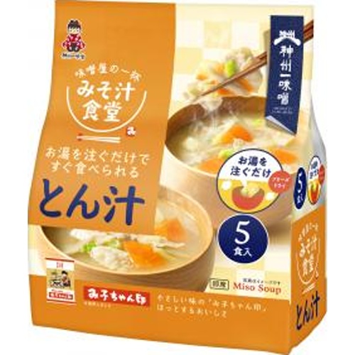 神州一 みそ汁食堂 味噌屋の一杯とん汁５食 【新商品 4/1 発売】 □お取り寄せ品 【購入入数２４個】