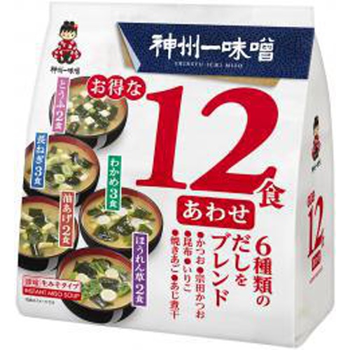 神州一 お得な１２食あわせみそ仕立て 【今月の特売 調味料】 【購入入数６個】