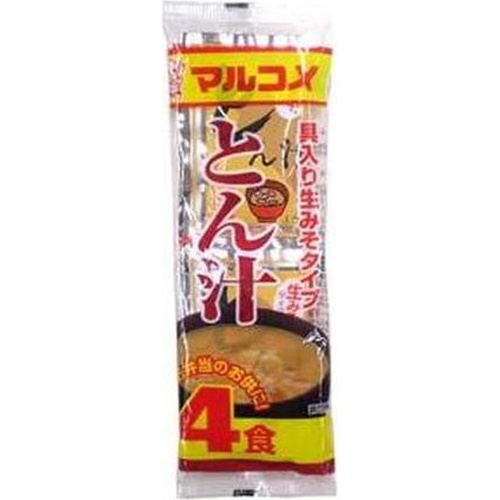 マルコメ 生みそ汁＜とん汁＞４食 △ 【購入入数１２個】