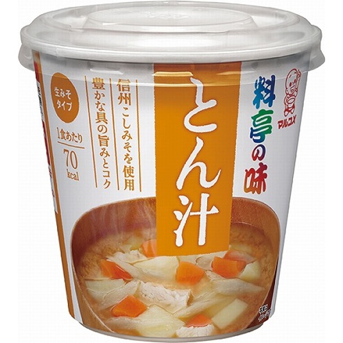 マルコメ カップ料亭の味とん汁１食  【購入入数６個】