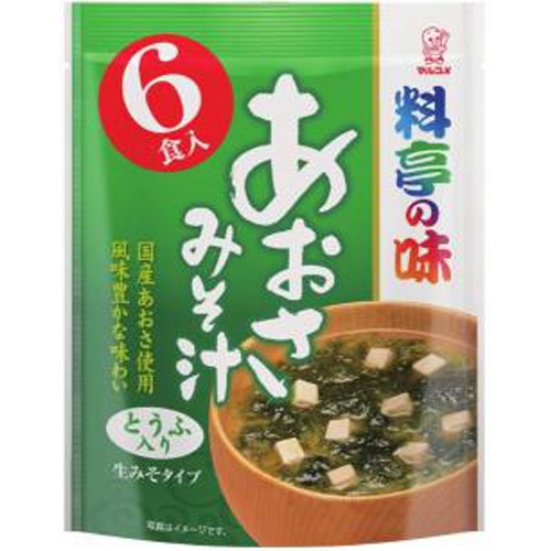 マルコメ 新お徳用料亭の味 あおさ６食 □お取り寄せ品 【購入入数４２個】