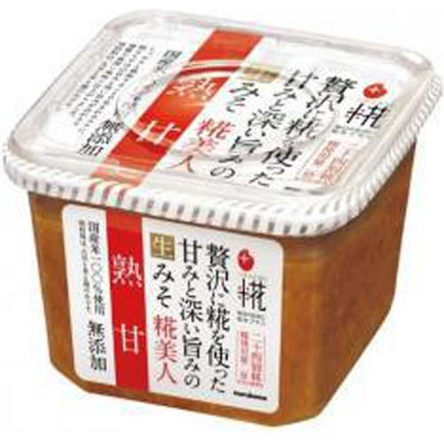 マルコメ プラス糀生みそ 糀美人熟甘６５０ｇ □お取り寄せ品 【購入入数８個】