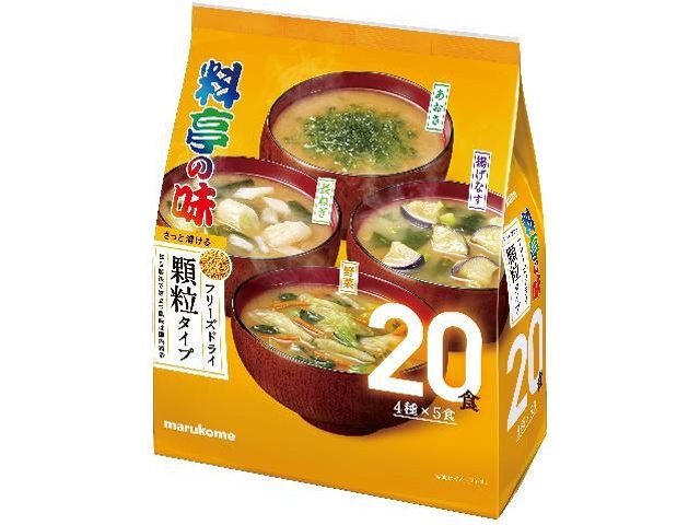 マルコメ ＦＤ顆粒料亭の味 アソート２０食 【新商品 9/1 発売】 □お取り寄せ品 【購入入数１６個】