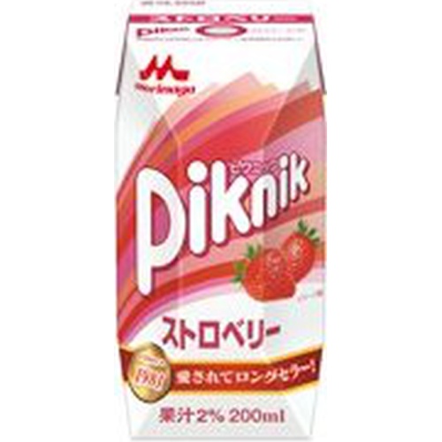 森乳 ピクニック ストロベリープリズマ２００ｍｌ □お取り寄せ品 【購入入数２４個】