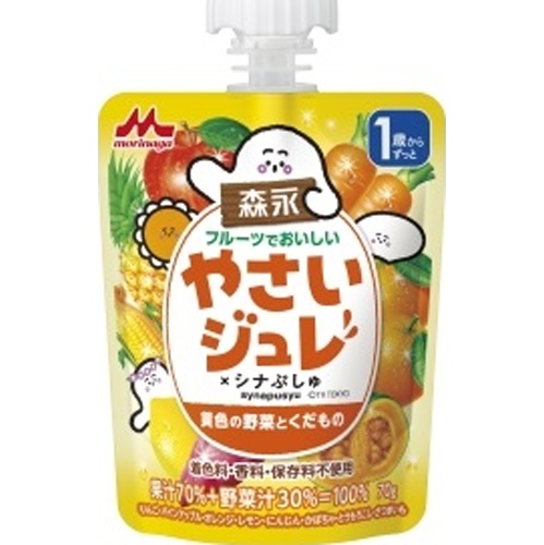 森乳 フルーツでおいしいやさいジュレ黄色７０ｇ □お取り寄せ品 【購入入数３６個】