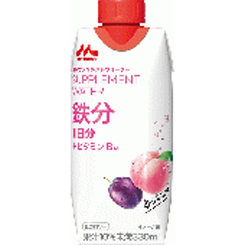 森乳 サプリメントウォーター鉄分香るもも水３３０ｍ 【新商品 5/6 発売】 □お取り寄せ品 【購入入数１２個】