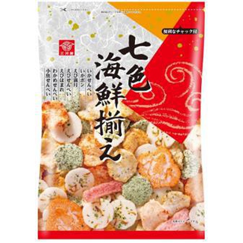 三河屋 七色海鮮揃え １２５ｇ 【今月の特売 菓子】 【購入入数１２個】