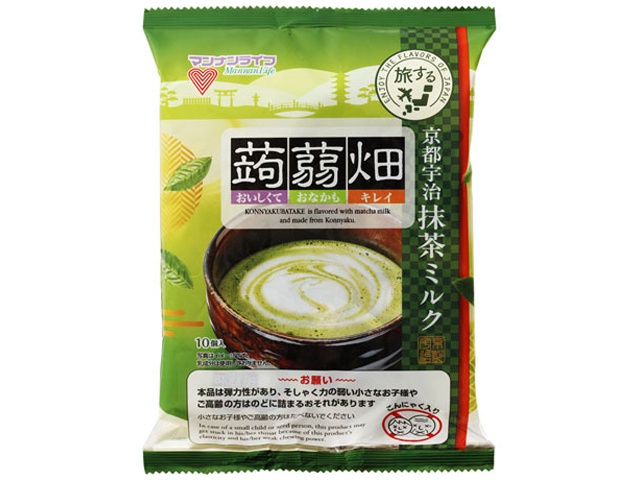 マンナンＬ 旅する蒟蒻畑京都宇治抹茶ミルク １０個 【新商品 9/1 発売】  【購入入数１２個】