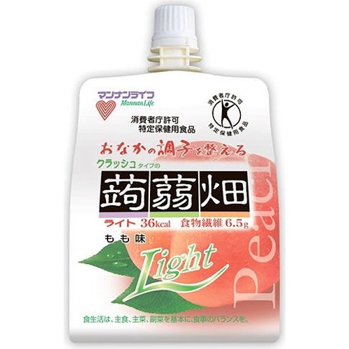 マンナンＬ クラッシュライト特保もも味 １５０ｇ △ 【購入入数６個】