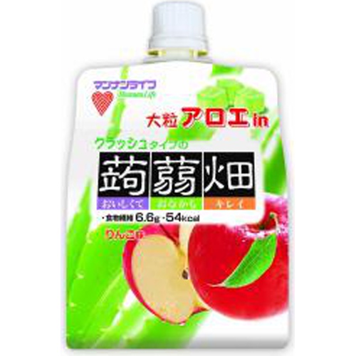 マンナンＬ 大粒アロエｉｎクラッシュ蒟蒻畑りんご味 △ 【購入入数６個】