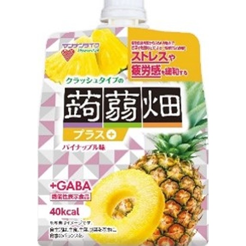 クラッシュタイプの蒟蒻畑プラスパイナップル１５０ｇ △ 【購入入数６個】