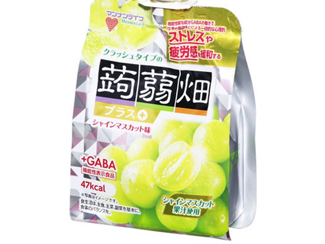 マンナンＬ クラッシュ蒟蒻畑＋シャインマスカット味 【新商品 9/1 発売】 △ 【購入入数６個】