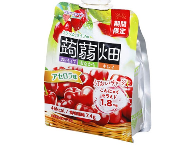 マンナンＬ クラッシュ蒟蒻畑 アセロラ味１５０ｇ 【新商品 9/1 発売】 △ 【購入入数６個】