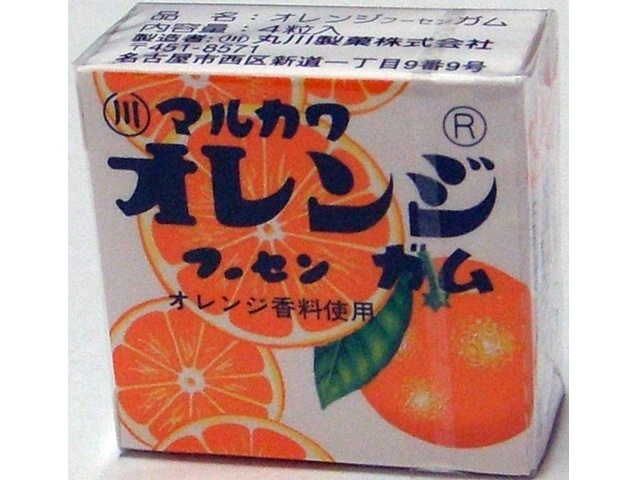 丸川製菓 オレンジフーセンガム 【新商品 9/10 発売】 □お取り寄せ品 【購入入数４８０個】
