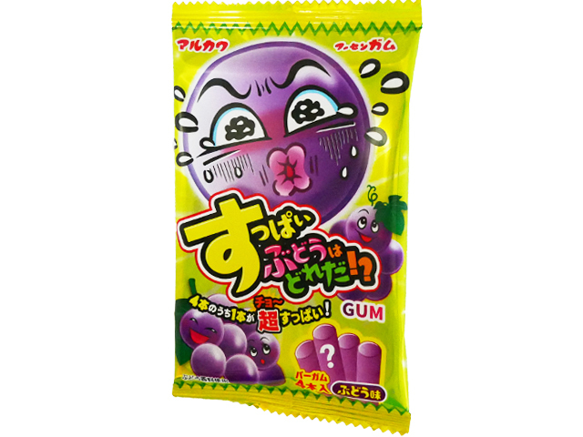 丸川製菓 すっぱいぶどうはどれだガム 【新商品 9/8 発売】 □お取り寄せ品 【購入入数２４０個】