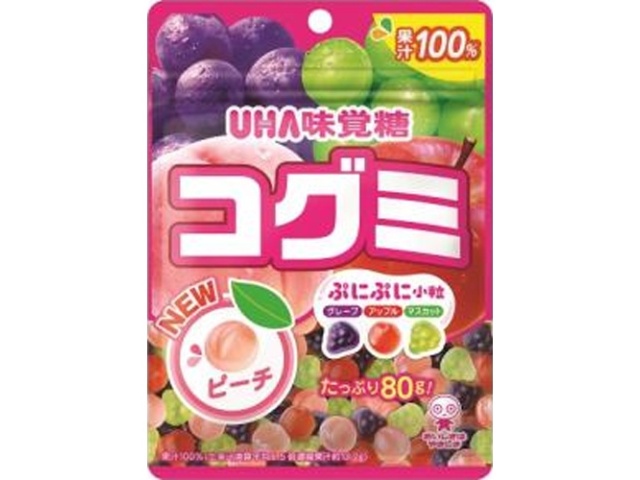 味覚糖 コグミ フルーツアソート８０ｇ 【新商品 9/15 発売】 □お取り寄せ品 【購入入数８０個】