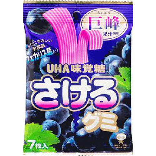 味覚糖 さけるグミ巨峰 ７枚 △ 【購入入数１０個】