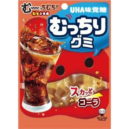 味覚糖 むっちりグミ コーラ８０ｇ △ 【購入入数１０個】