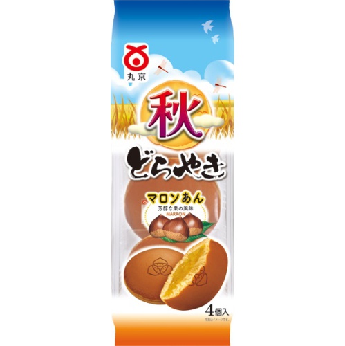 丸京 秋のどら焼き ４個 □お取り寄せ品 【購入入数１２個】