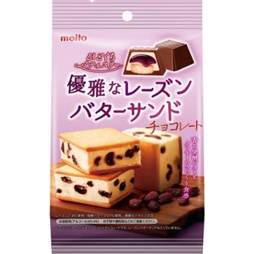 名糖 優雅なレーズンバターサンドチョコレート４９ｇ □お取り寄せ品 【購入入数６４個】