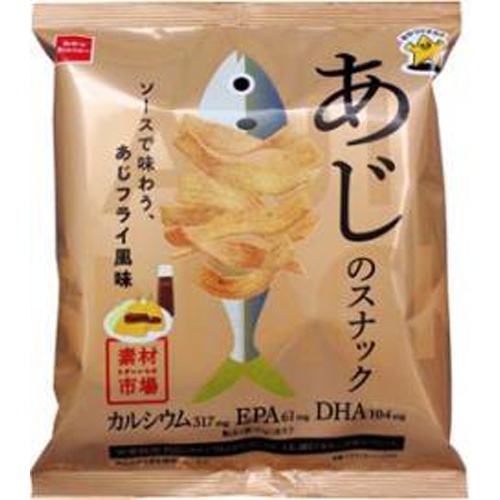 おやつカンパニー 素材市場あじのスナックあじフライ風６１ｇ □お取り寄せ品 【購入入数２４個】