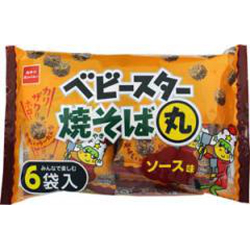おやつカンパニー 焼そば丸 ソース味６袋入 【今月の特売 菓子】 □お取り寄せ品 【購入入数１５個】